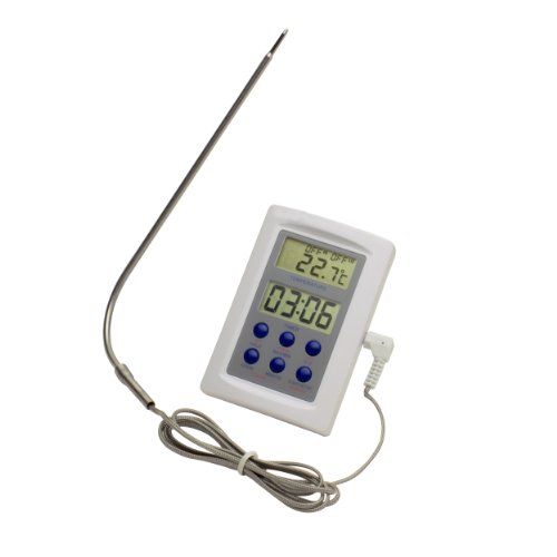 H-B DURAC B60900-0700 Calibrated Electronic Thermometer with Stainless Steel Probe; -50/300C (-58/572F), 64 x 95mm