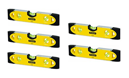 Stanley 43-511 Torpedo Level, 9 in L, 3-Vial, 2-Hang Hole, Magnetic, A