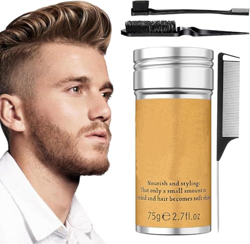 Barra de para El Cabello, De Hair Con 3 Peines, barra de para pelucas de control de bordes barra para el cabello no graso Pomada de pelo para Flyaways borde Frizz pelo