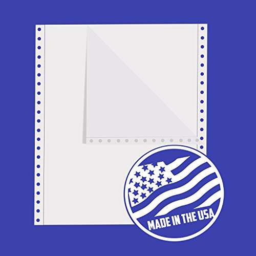 Alliance Continuous Computer Paper, 9.5 x 11, Blank Clean Perforated Edge 1-Part, 92 Bright, 20 lb, Made In The USA... (2,400 Sheets)