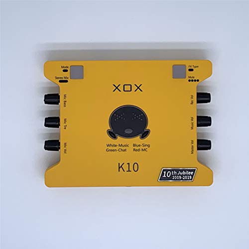 XOX Yellow K10 10th Jubilee USB XMDI Sound Card Builtin DSP Online
