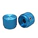 Taiss / 2pcs Blue Aluminum Rotary Electronic Control Potentiometer Knob for 6 mm Diameter Shaft, Volume Control Knobs, Audio knob, Guitar Knobs，Switch Knob, 20mm Dia. x 15.5mm Height