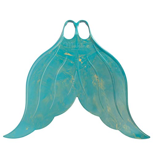 Mahina Mermaid Adult MerFin Classic Swim Mono-Fin Costume, Medium, Aqua