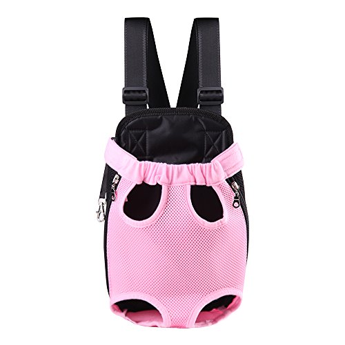 Pet Carrier Dog Backpack, Adjustable & Breathable Front Chest Pet Cat
Dog Carrier Backpack, Travel Bags for Outdoor, Hiking Pink L