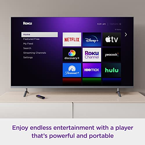ROKU STREAMING STICK 4K | PORTABLE ROKU STREAMING DEVICE 4K/HDR/DOLBY VISION WITH VOICE REMOTE, FREE & LIVE TV