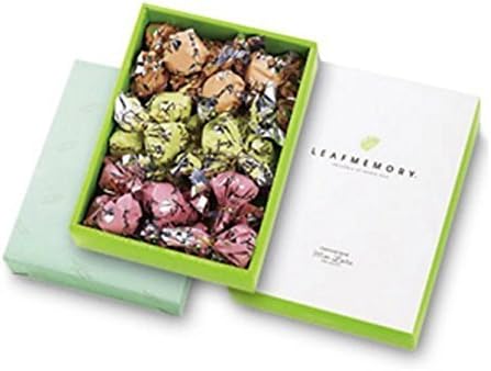Amazon Co Jp モンロワール リーフメモリーギフトボックス 橙 桃 緑 27個 ギフトラッピング済 ショップ限定手提げ袋付 文房具 オフィス用品