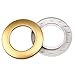 LANDGOO Curtain Grommets 1-9/16 Inch Inner Diameter 16Pack Matte Gold Curtain Eyelets for Hanging Eyelet Curtains