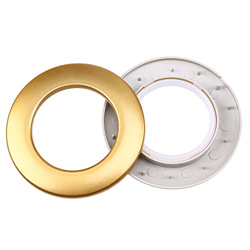 WCIC 32PCS Curtain Eyelet Rings, Round Plastic Rings Clips Inner