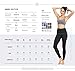 QUEENIEKE Women Yoga Leggings Workout Tights Running Pants Size M Color Midnight Black Long