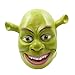 PAINEOMN Green Monster Mask Costume Mask Halloween Cosplay Full Head Green Adult Shrek Mask Latex
