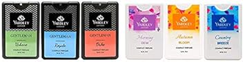 Yardley London Compact Perfume Tripack Gentleman Royale + Gentelman Urbane + Gentleman Duke 18ml & Yardley London Compact Perfume Tripack Autumn Bloom + Country Breeze + Morning Dew 18ml (Pack of 3)
