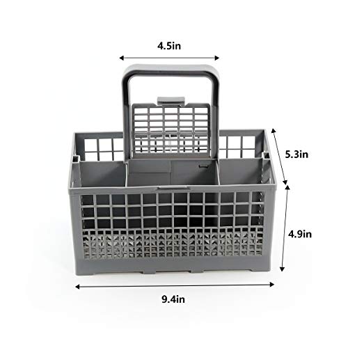 Universal Dishwasher Cutlery Silverware Basket (9.4 × 5.5 × 4.7in) by