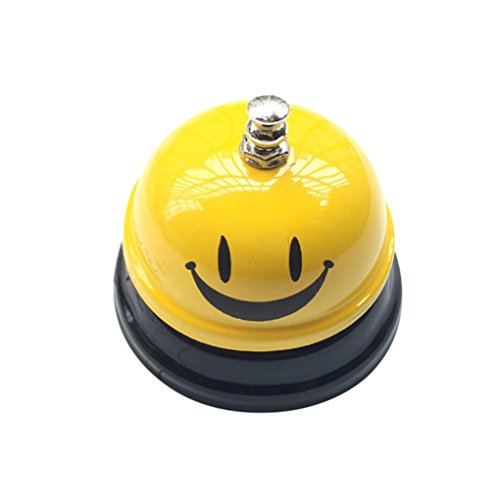 Big Call Bell, 2.95 Inch Diameter, Chrome Finish, All-Metal Construction, Desk Bell Service Bell for Hotels, Schools, Restaurants, Reception Areas, Hospitals, Warehouses by Molyveva (A)
