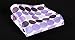 SetSense Men's Polka Dot Jacquard Woven Tie Necktie Set 8.5 cm / 3.4 inches in Width Purple / White