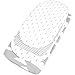 BaeBae Goods Premium Bassinet Fitted Sheet Set - 4 Pack 100% Jersey Knit - Grey and White - Chevron Pattern - Standard Size Oval or Halo Bassinet Pads