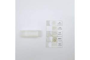 CIIIZAOO 5 Pcs Set Prepared Microscope Rock Slides Mineral Thin Sections 5 Choices (Minerals Set)