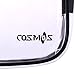 Cosmos ® 2 Pack Different Size Clear PVC Vinyl Zippered Luggage Toiletry Travel Carry Cosmetic Makeup Bag Pouch