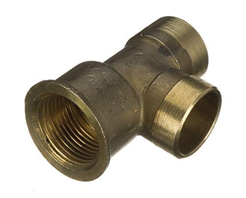 22mm x 1/2" x 22mm Threaded End Tees - End Feed
