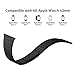 ZONEYILA Apple Watch Band 42mm, Stainless Steel Replacement Smart Watch Band Link Bracelet - Black