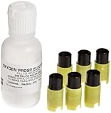 YSI 605306 Membrane Kit with 1.25 mil PE Yellow Cap and Electrolyte Solution (Pack of 6)