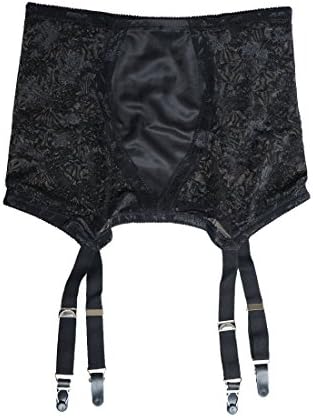 TVRtyle Black/White Vintage 4 Wide Strap Metal Clip Sexy Women's Garter Belts For Stockings