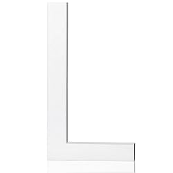 5 Inch Acrylic Frosted Matte White Letter