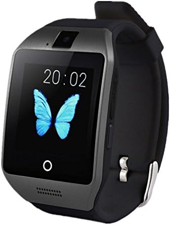 Wristel Bluetooth 1.54 inch HD Touch Screen Smart Watch Phone with Built In 8GB and Camera Support SIM Card TF Card for Android Samsung Galaxy Note,Nexus,Htc,Sony and iPhone-Black