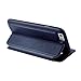 Nouske iPhone 6 Plus/6s Plus 5.5 inch Flip Folio Wallet Stand up Credit Card Holder Leather Case Cover Holster/Magnetic Closure/TPU bumper/360 Full Body Protection, Navy Blue