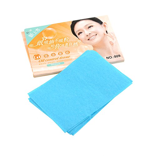 MSmask Facial Oil Absorbing Tissue Portable Oil Control Absorbing Tissue Absorption Film Makeup Blotting
