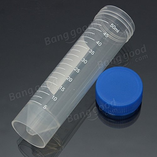 Pink Lizard 50ml Graduated Plastic Eppendorf Centrifuge Tube Self Standing With Screw Cap