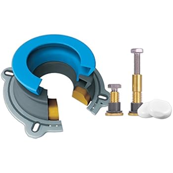 NEXT BY DANCO All-in-One Toilet Installation Kit | Perfect Seal Wax Ring & Zero Cut Bolts | Toilet Repair | Wax-Free | Mounting Toilet Bolts (10879X)