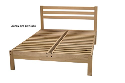 KD Frames Lexington Platform Bed, Full, Unfinished