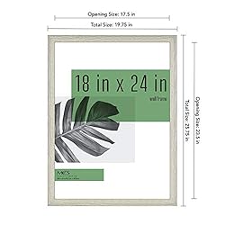 MCS Studio Gallery Frame, Gray Woodgrain, 18 x 24