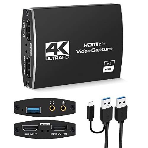 MOYOON Capture Card USB 3.0, 4K HDMI Video Capture