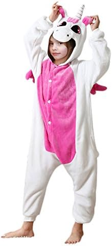 Roselegends Kids Pink Unicorn Onesie Pajama Size M