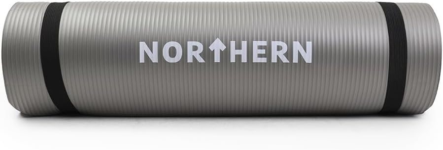 Fashion Thirsty NORTHERN Yoga Mat 10mm Thick Non Slip Large 80cm Carry Strap