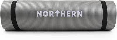 Fashion Thirsty NORTHERN Yoga Mat 10mm Thick Non Slip Large 80cm Carry Strap