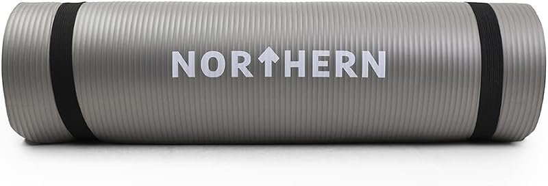 Fashion Thirsty NORTHERN Yoga Mat 10mm Thick Non Slip Large 80cm Carry Strap