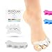 Toe Separators By Pedicura – Gel Toe Stretcher For Bunions & Overlapping Toes – Toe Straightener With Anti-Inflammatory Essential Oils For Pain Relief – Ergonomic Design For Sports Activities (White)