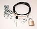 Flat Screen TV Lock 6' Cable Anti-Theft Cable Security Kit