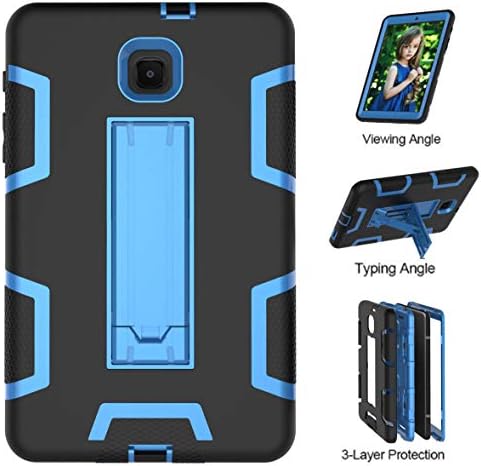 Ycxbox for Samsung Galaxy Tab A 8.0" T387 Case Cover, Galaxy Rugged Kickstand Stand Heavy Duty Kids Proof Protective Case for SM-T387 2018