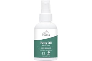 Earth Mama Belly Oil for Pregnancy, Lightweight Moisturizer For Sensitive Skin, 120ml