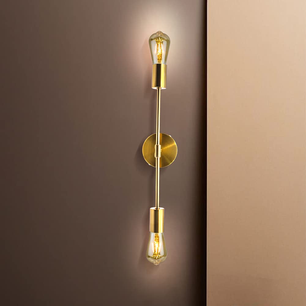 YnGia Industrial Wall Light Vanity Light Wall Lamp Sconce, Wall Lights Wall Sconces Wall Lighting Fixtures, Vintage Bathroom Light Fixtures Wall Mount Lamp for Powder Room Hallway Kitchen[E27]