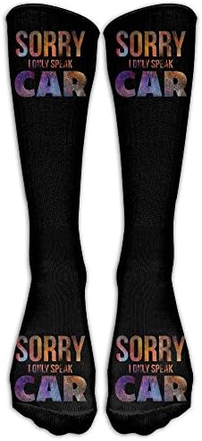 Sorry I Only Speak Car Men's And Women's Running Socks Built Strong For Outdoor Sports