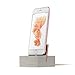 Native Union Dock+ Weighted Charging Dock with [Apple MFi Certified] Reinforced Lightning Cable for iPhone/iPad (Stone)