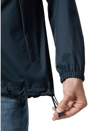 Hombres Chaqueta impermeable Vancouver, Azul Marino, S