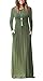 FOMANSH Women Long Sleeve Maxi Dress Round Neck Loose Plain Casual Long Dresses With Pockets …