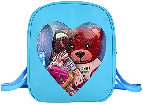 Heidi Bag Clear Candy Backpacks Teenager Ita Bag Transparent Love Heart School Bags Girls Kids Satchel