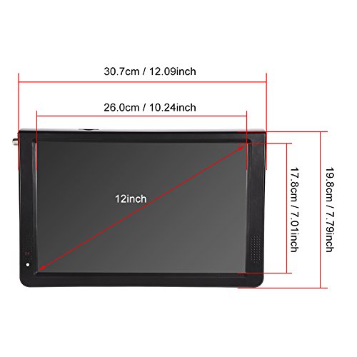 Upgraded 12 inch Car TV,Acogedor Portable ATSC Digital Small TV,1080P HD HDMI Video Player for Home Car Outdoor(ASTC)