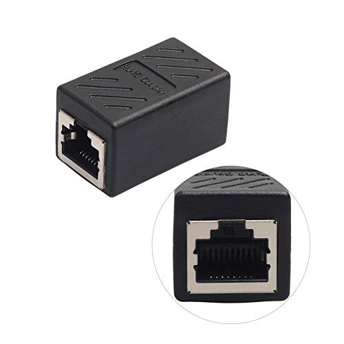 Heitaisi 5 Pieces RJ45 Female to Female Cat6/Cat5e Ethernet Cable Extender Adapter - Thumbnail 4